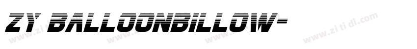 ZY Balloonbillow字体转换